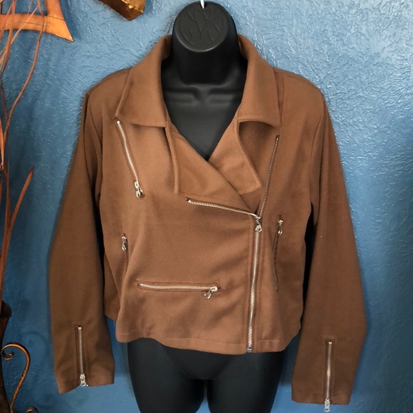 🔥Bellelilly Zipper Turn Down Collar Jacket - Picture 3 of 9